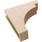 Ekena Millwork 4"W x 16"D x 16"H Thin Yorktown Rough Cedar Woodgrain TimberThane Corbel, Primed Tan CORUR04X16X16YORRCPR - alternate 4